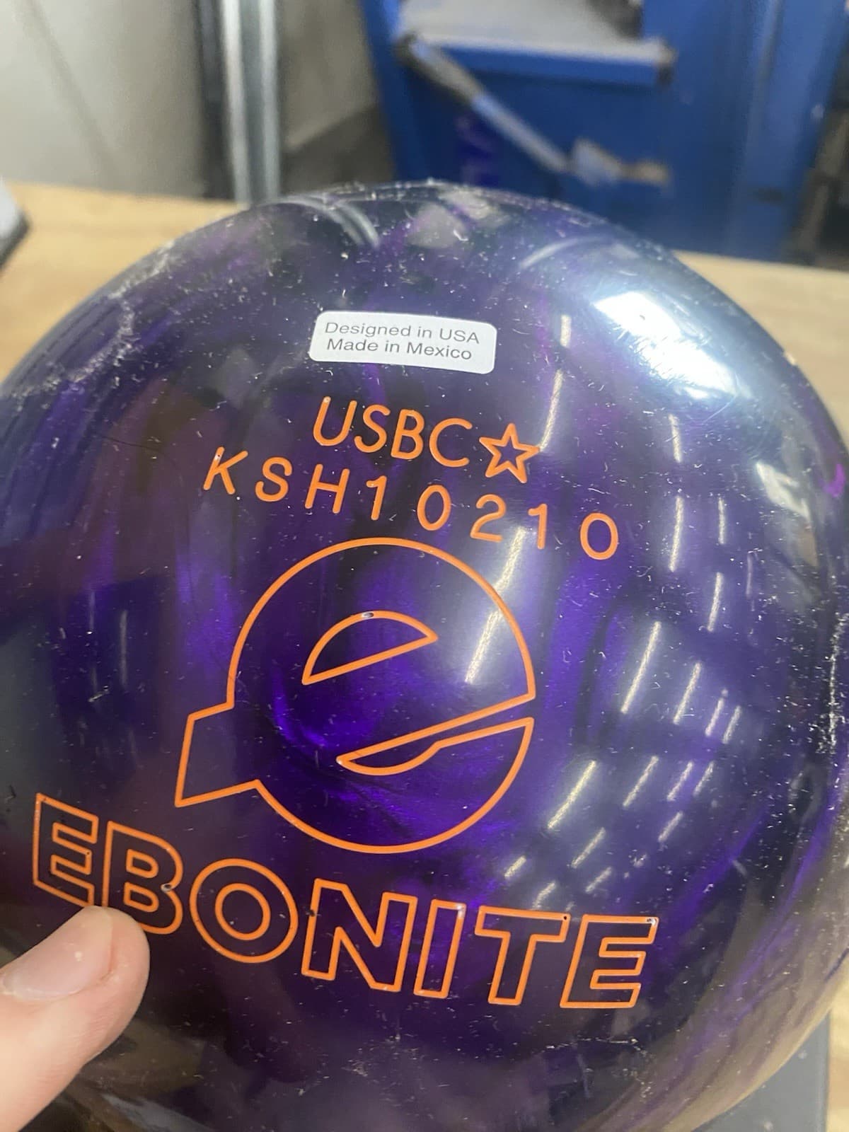 14 Pound-Ebonite "GB4 HYBRID PURPLE" NOT DRILLED 2