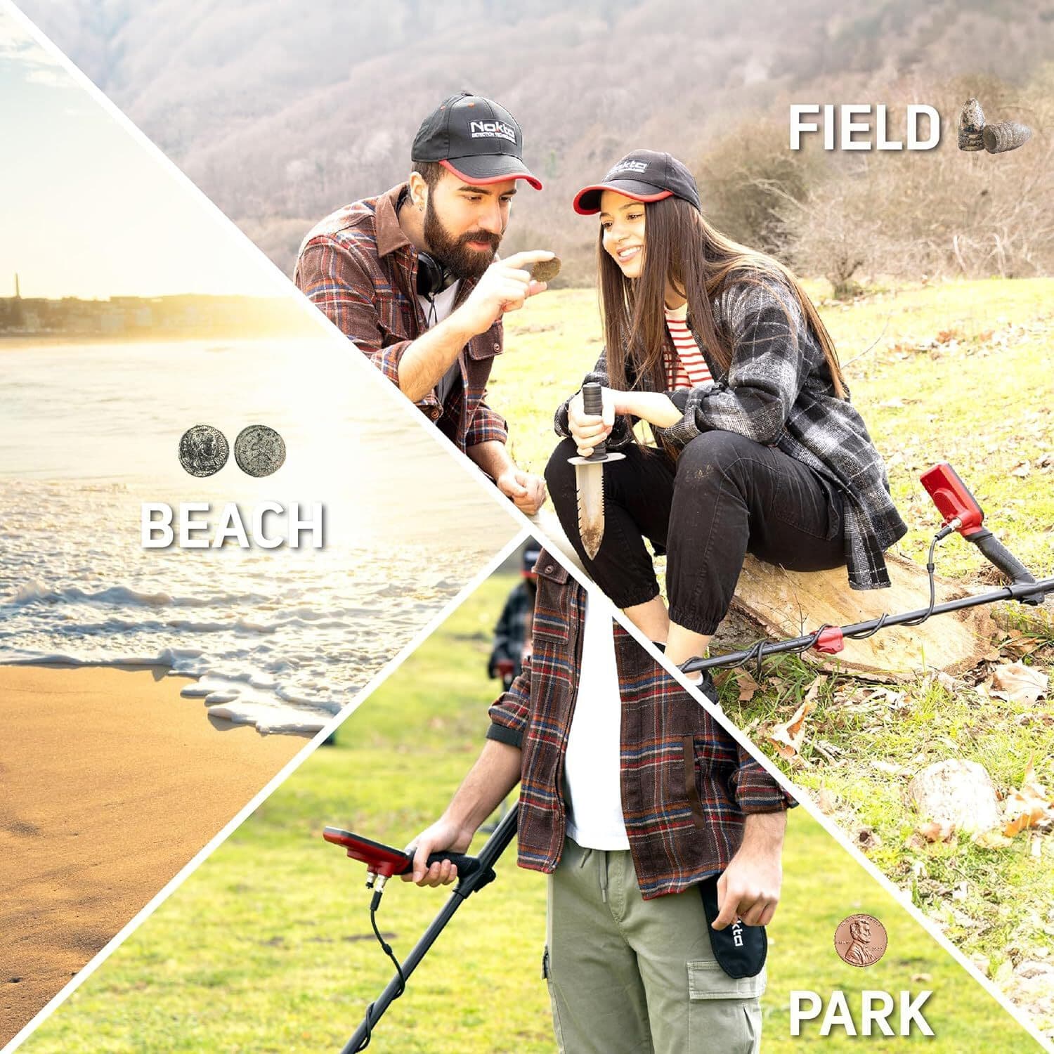 Nokta FindX Metal Detector with Rechargeable Battery, Bag, Digger and Headphones 6