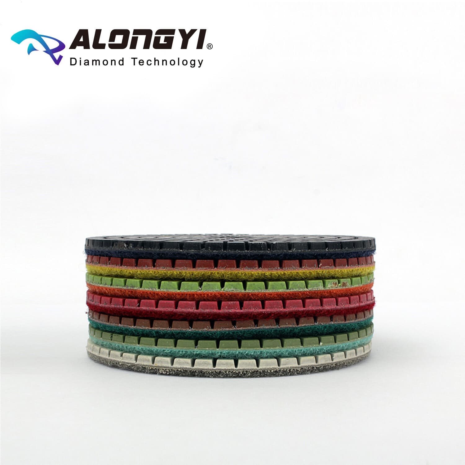 4" 7Pcs Diamond Polishing Pad Wet Use 100mm Flexible Resin Bond Abrasive Wheel 5