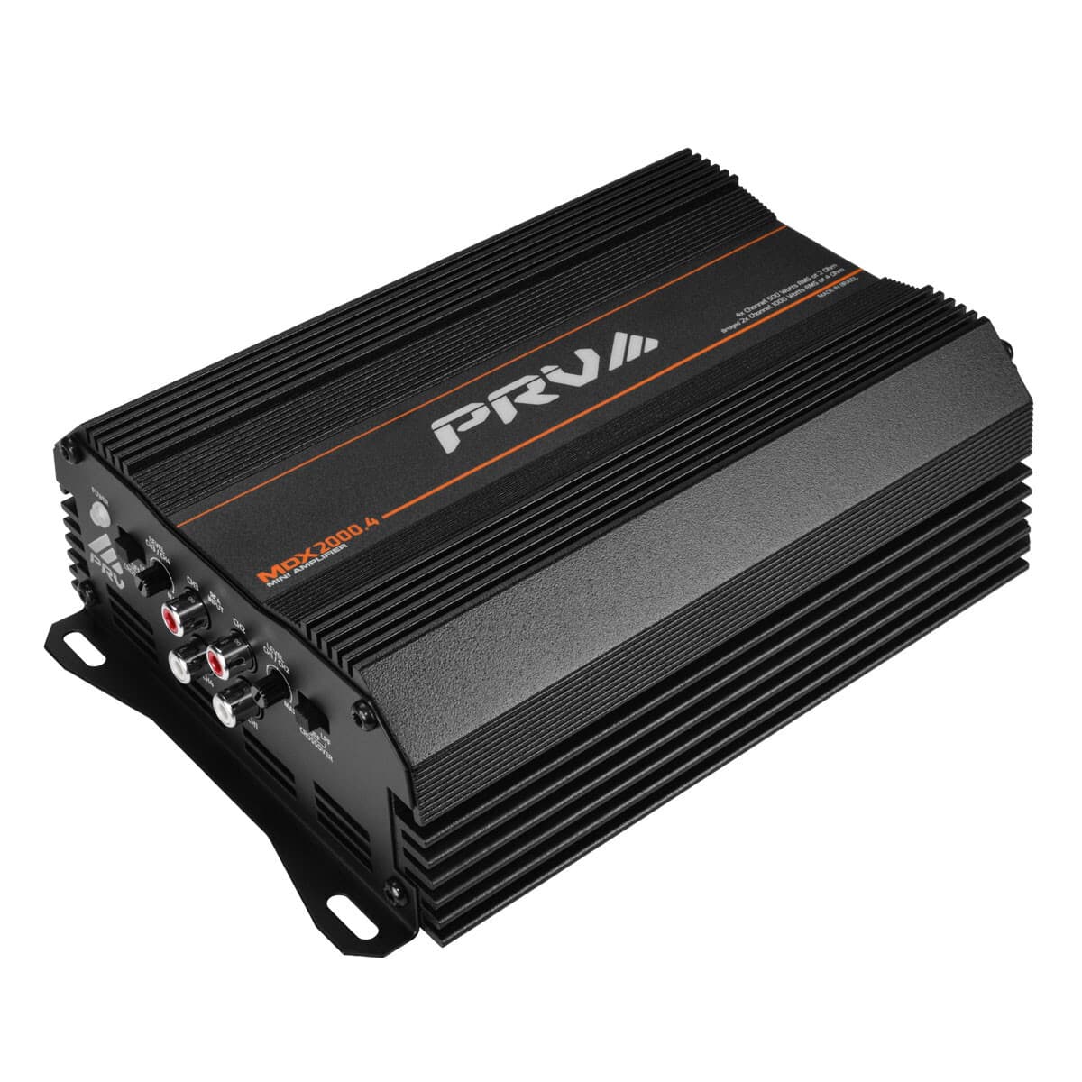 PRV MDX2000.4 2 Ohm Mini 4 Channel 4x 500 Watts Amp Compact Car Audio Amplifier 3