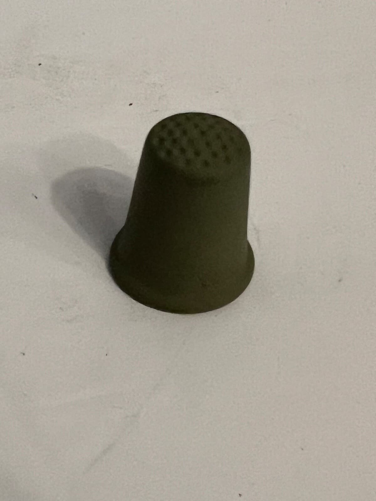 Vintage Wedgwood Sage Green Jasperware Dancing Hours Floral Girl Thimble 5