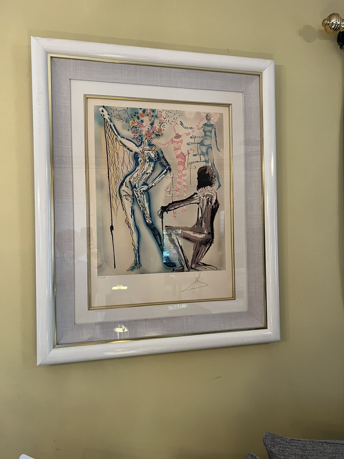 Salvador Dali Hand Signed Framed Lithograph “Ballet of Flowers” #320/350 2