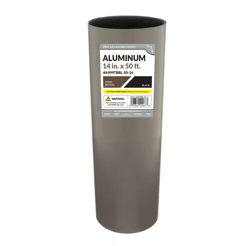 14 In. X 50 Ft. Terra Bronze/Black Aluminum Roll Valley Flashing 4