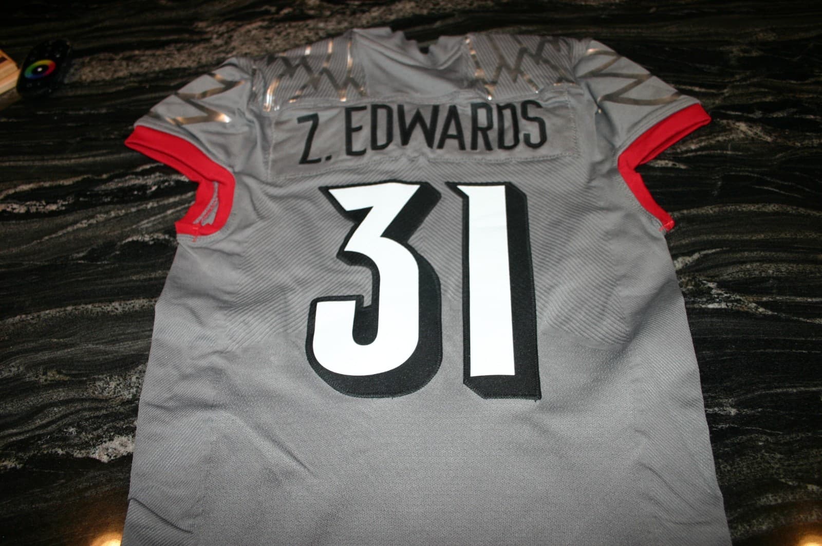 Louisville Cardinals Adidas Football 2022 Gray iron Wings Jersey The Ville XL 4