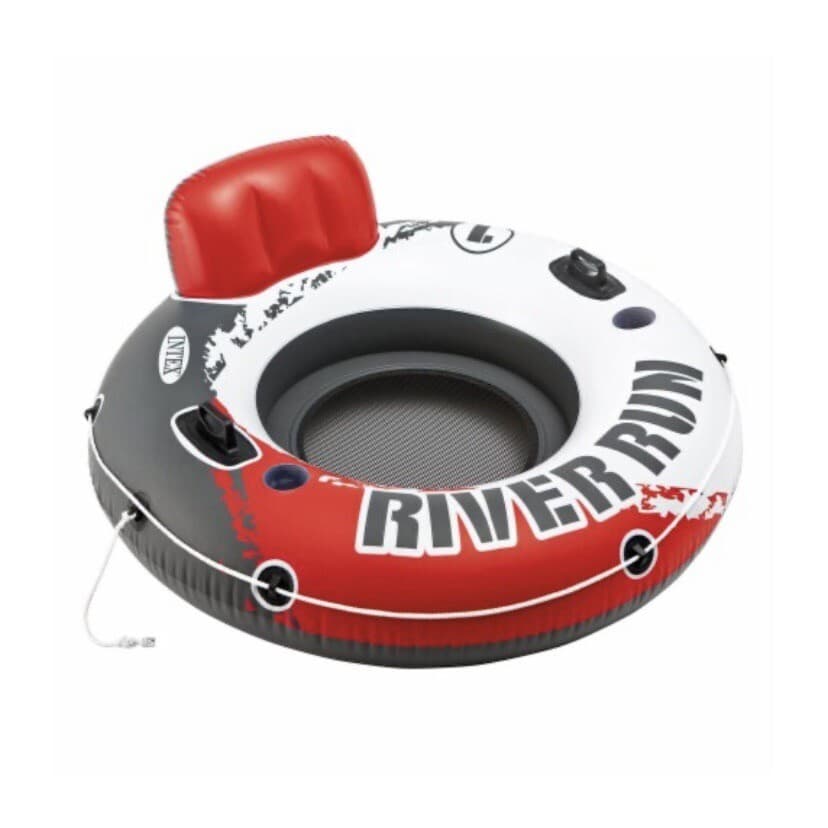 Intex River Run 1 Person Inflatable Pool/River Tube Floating Lounge - Blue, 53" 2