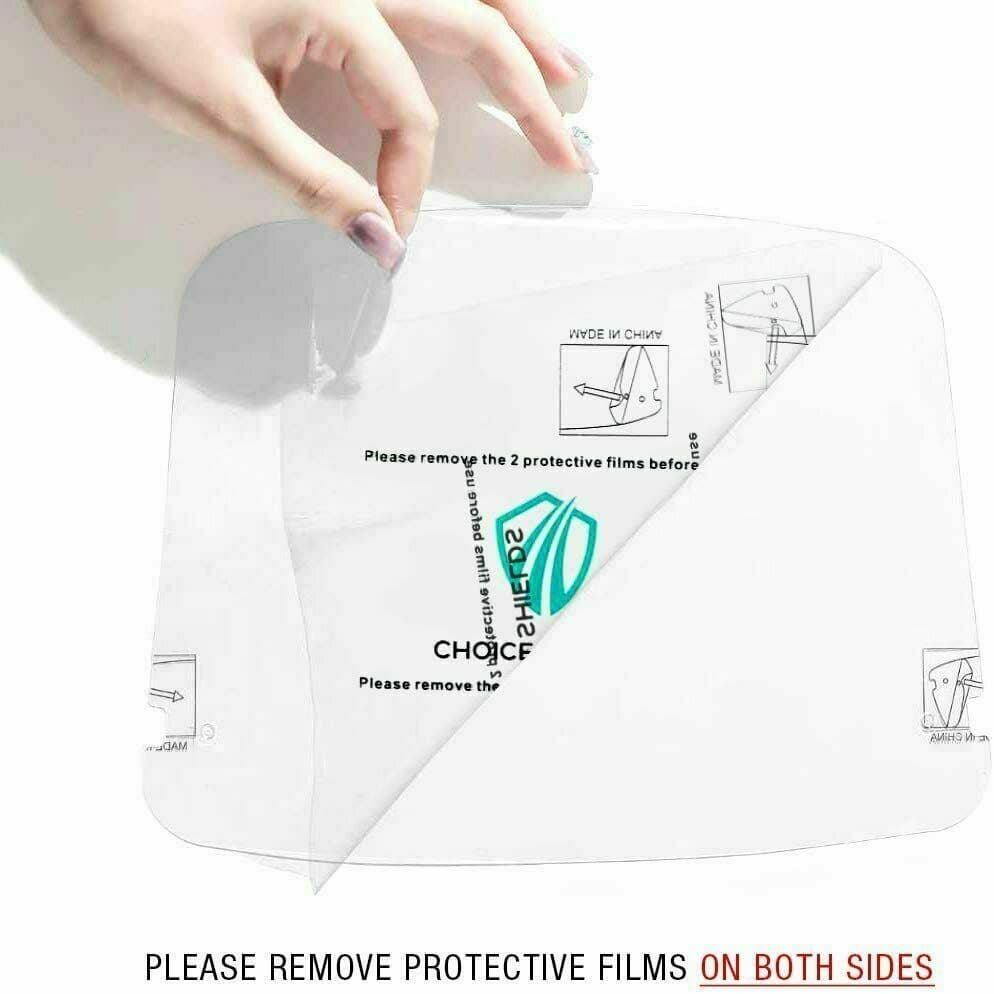 2 PCS Face Shield Guard Mask Safety Protection With Glasses Reusable US SELLER 3
