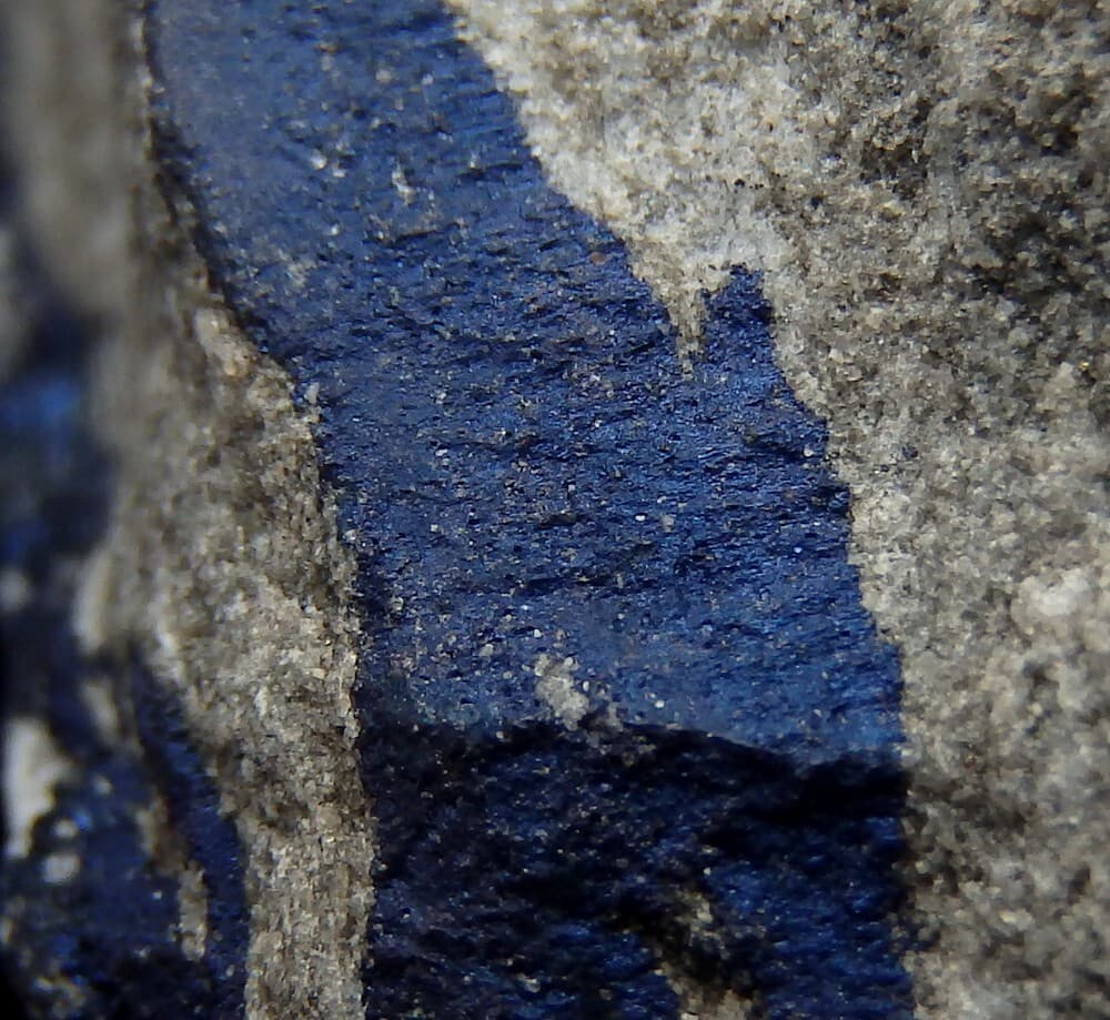 COVELLITE rare & interesting !  Poland - Lubin area - RUDNA COPPER MINE /pl120 6