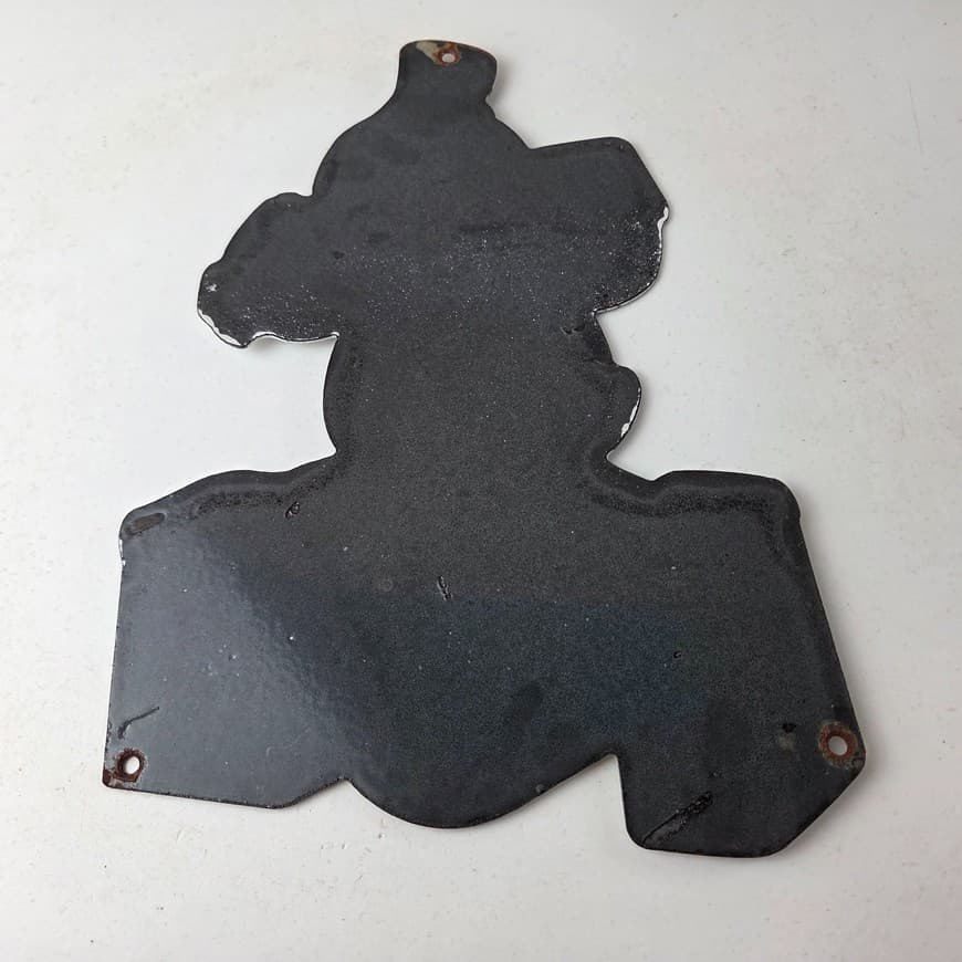 Vintage Chillard Ice Sign - Ice Cubes Chilly Willy Gas Service Porcelain Sign 6