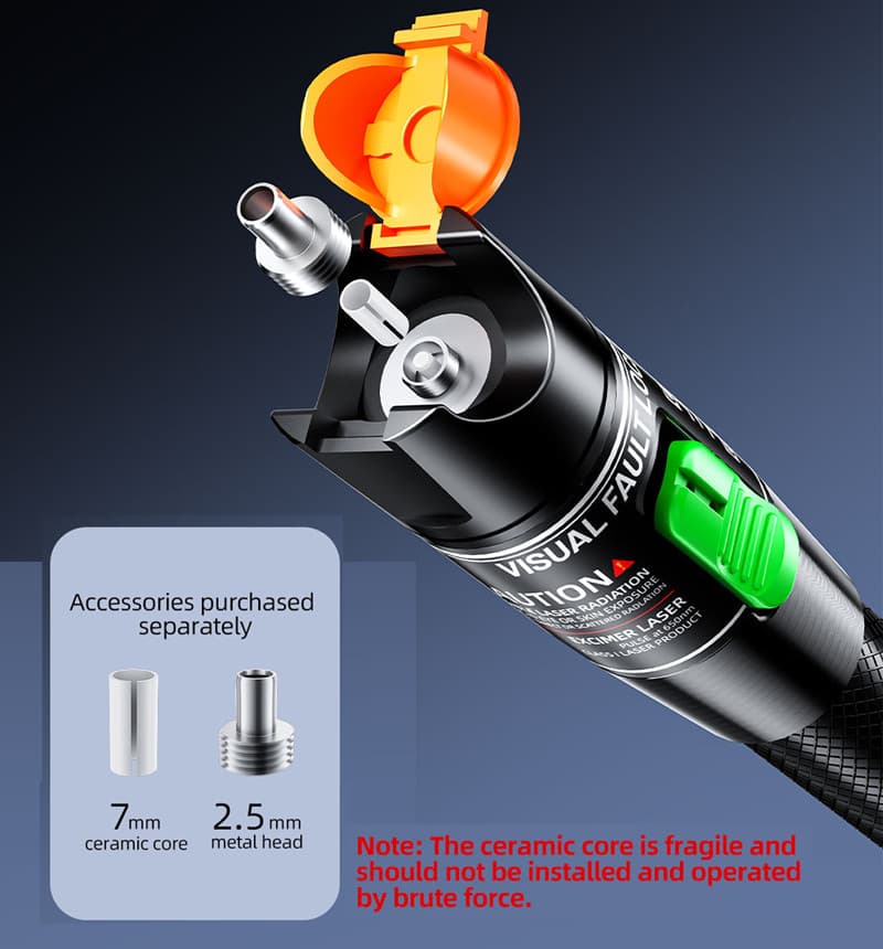 30KM/VFL 30KM Visual Fault Locator Fiber Optic tester Fault Testing Laser pen 4