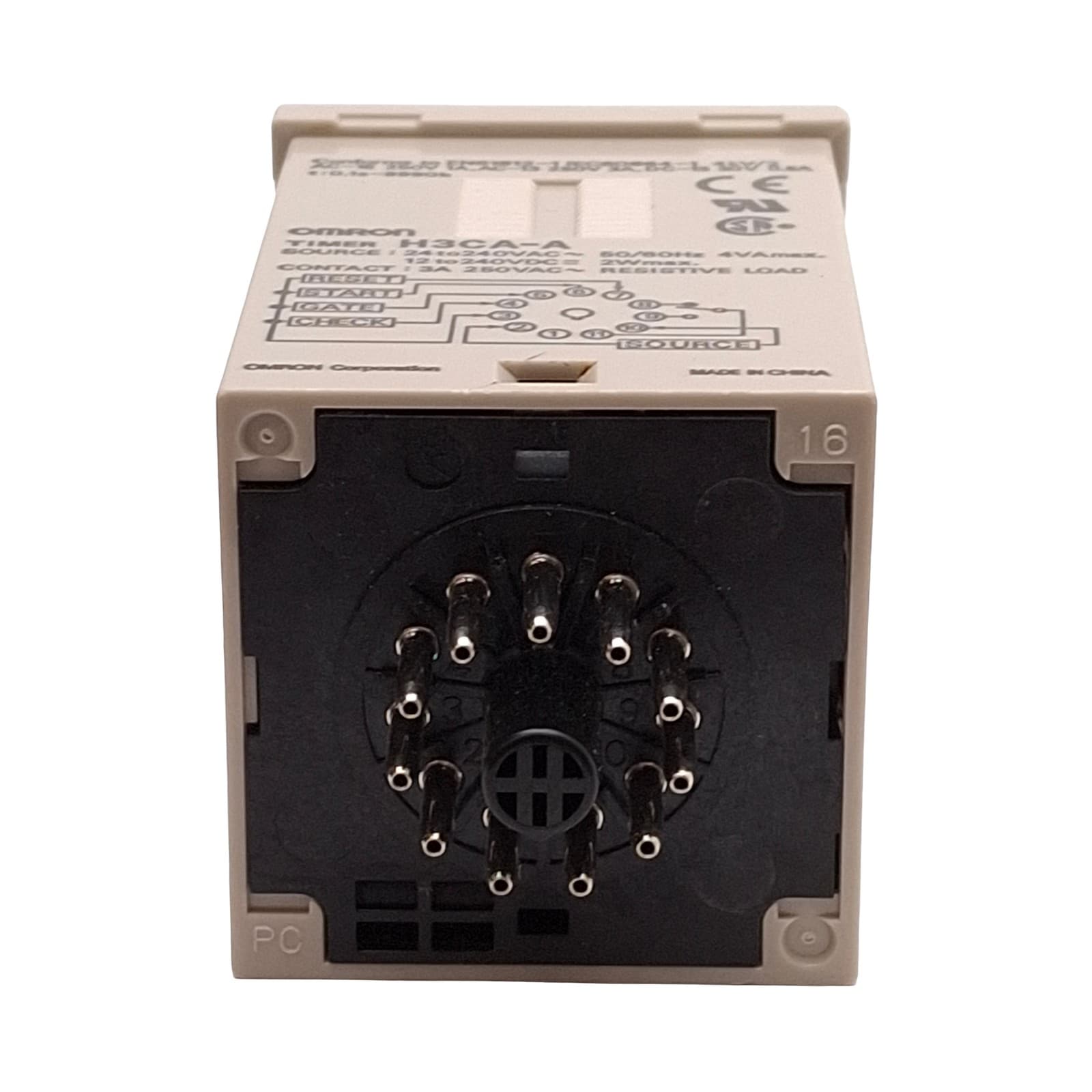 Lot of 3 Omron H3CA-A Solid-State Digital Timer 0.1s- 9990hr 240VAC/DC 1/16 DIN 6