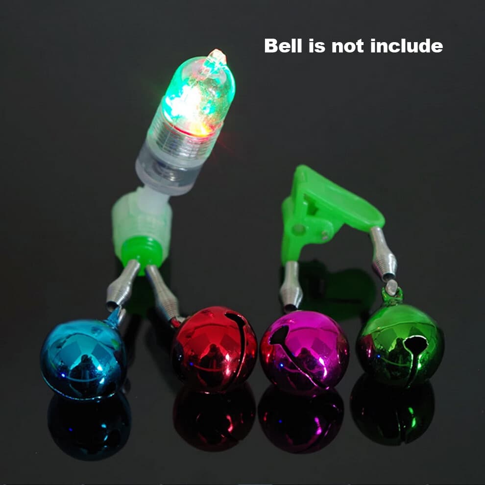 5pcs Smart Alarm Bell Light LED Night Fishing Rod Sensor Light Pole Bite Alarm 3