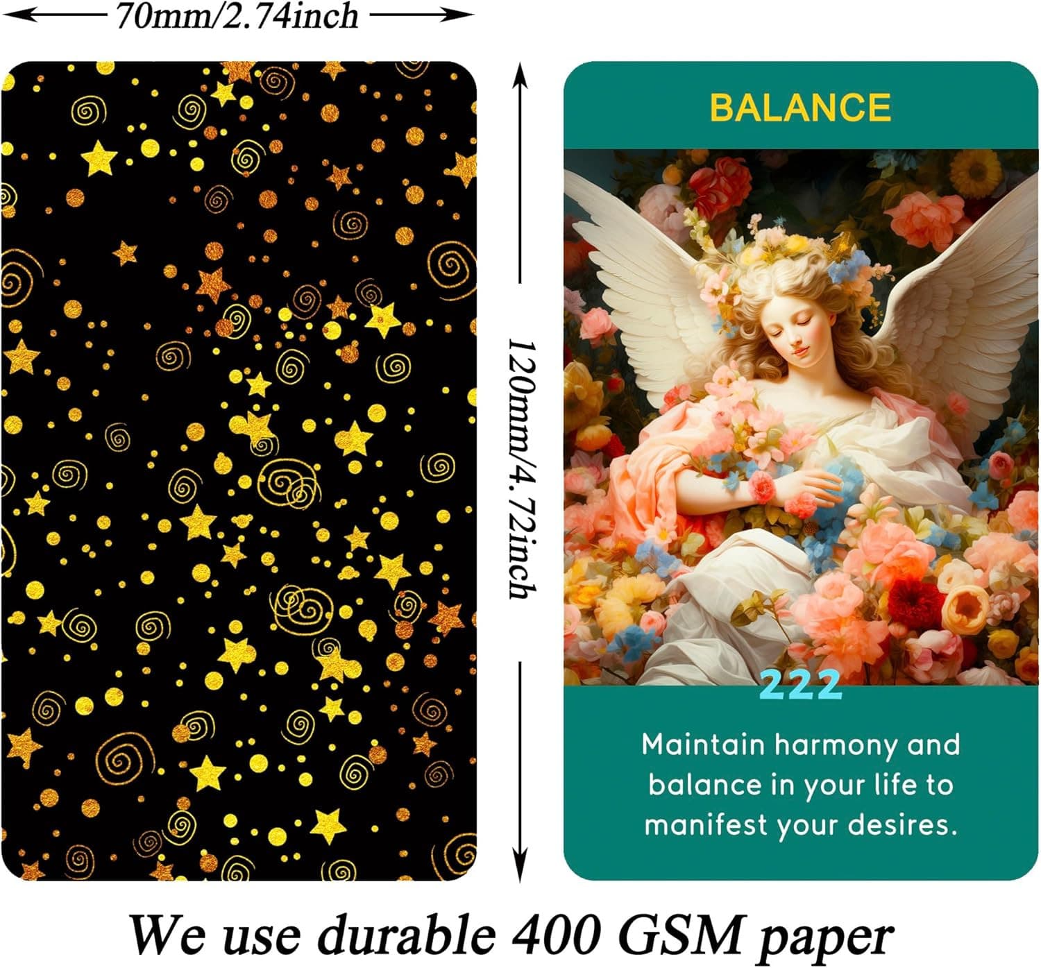 Angel Numbers Oracle Cards, Oracle Cards for Beginners, Enhance Your Spiritual J 5