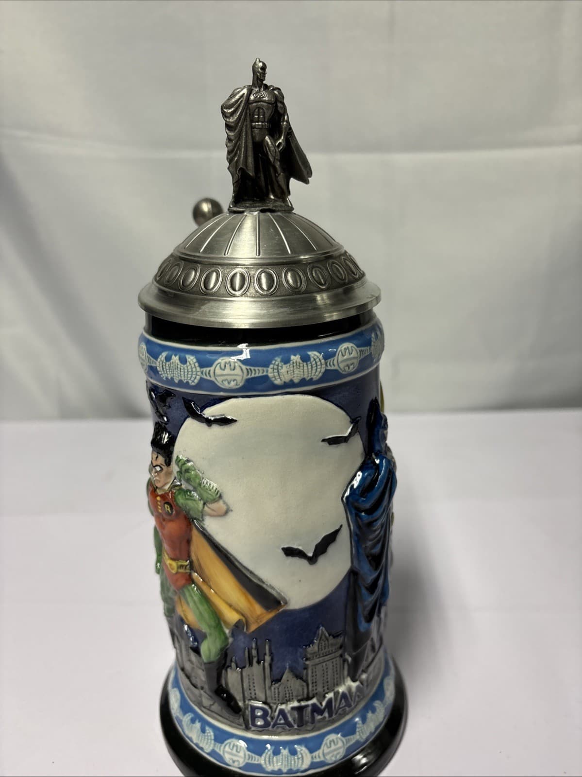 SUPER RARE Batman Raised Relief Limited Edition Collectible Beer Stein GERMANY 5