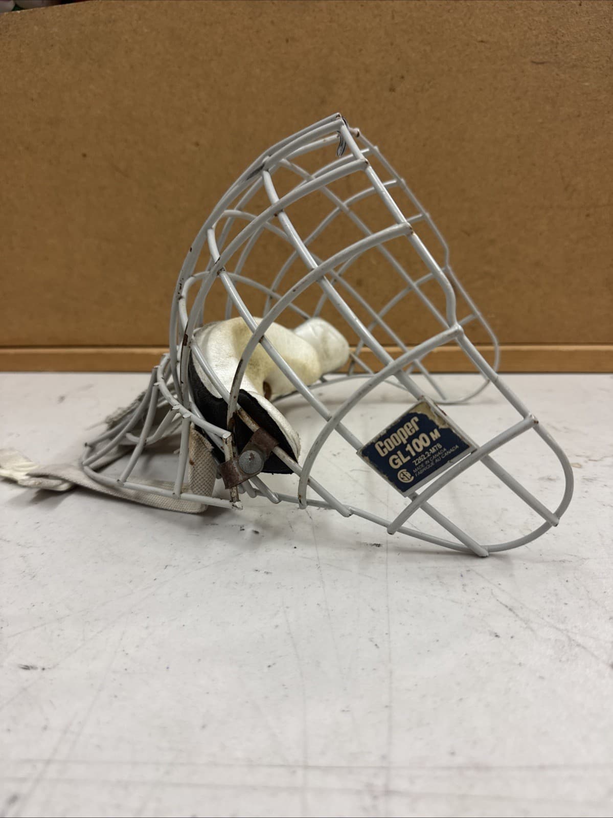 RARE! VINTAGE COOPER GL100 M ice GOALIE HOCKEY CAGE MASK Medium 2