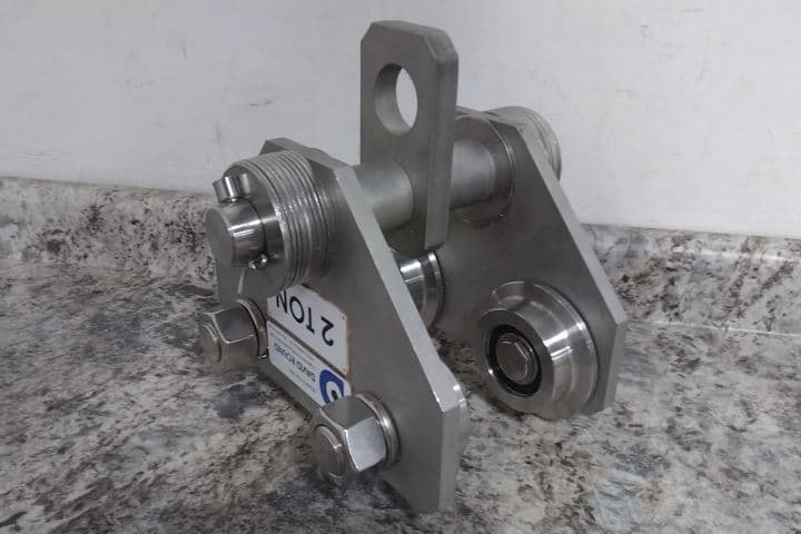 David Round SSPT-2 4,000 Lb Maximum Load Capacity Push Trolley