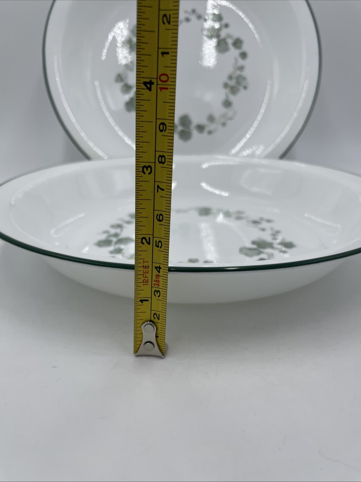 Set 2 Corning Callaway Corelle Ivy Pie Serving Plate Dish Made in USA 10-1/4" 6