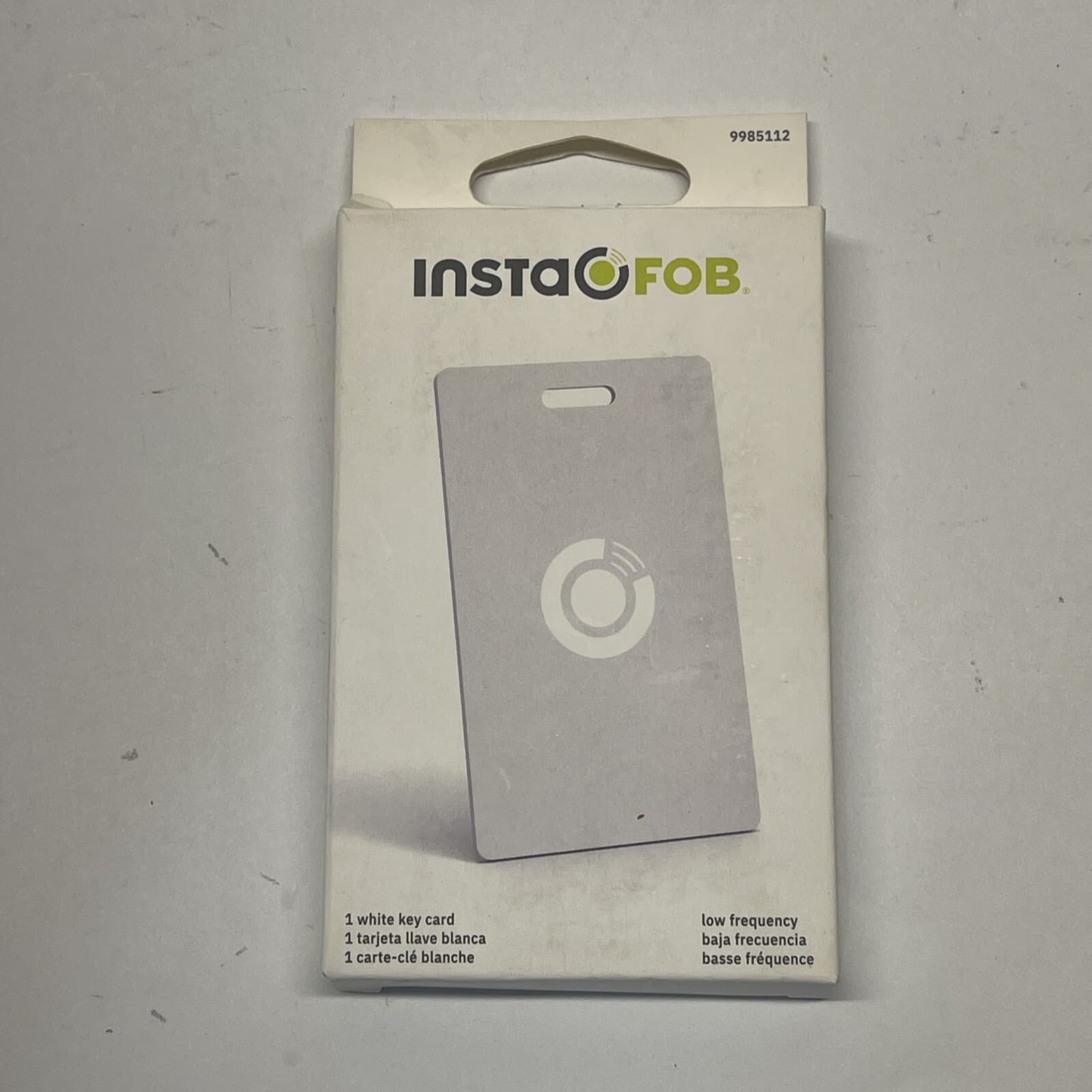 Hillman InstaFob Key Card Low Frequency Fob Card RFID White 125KHz Model 9985112