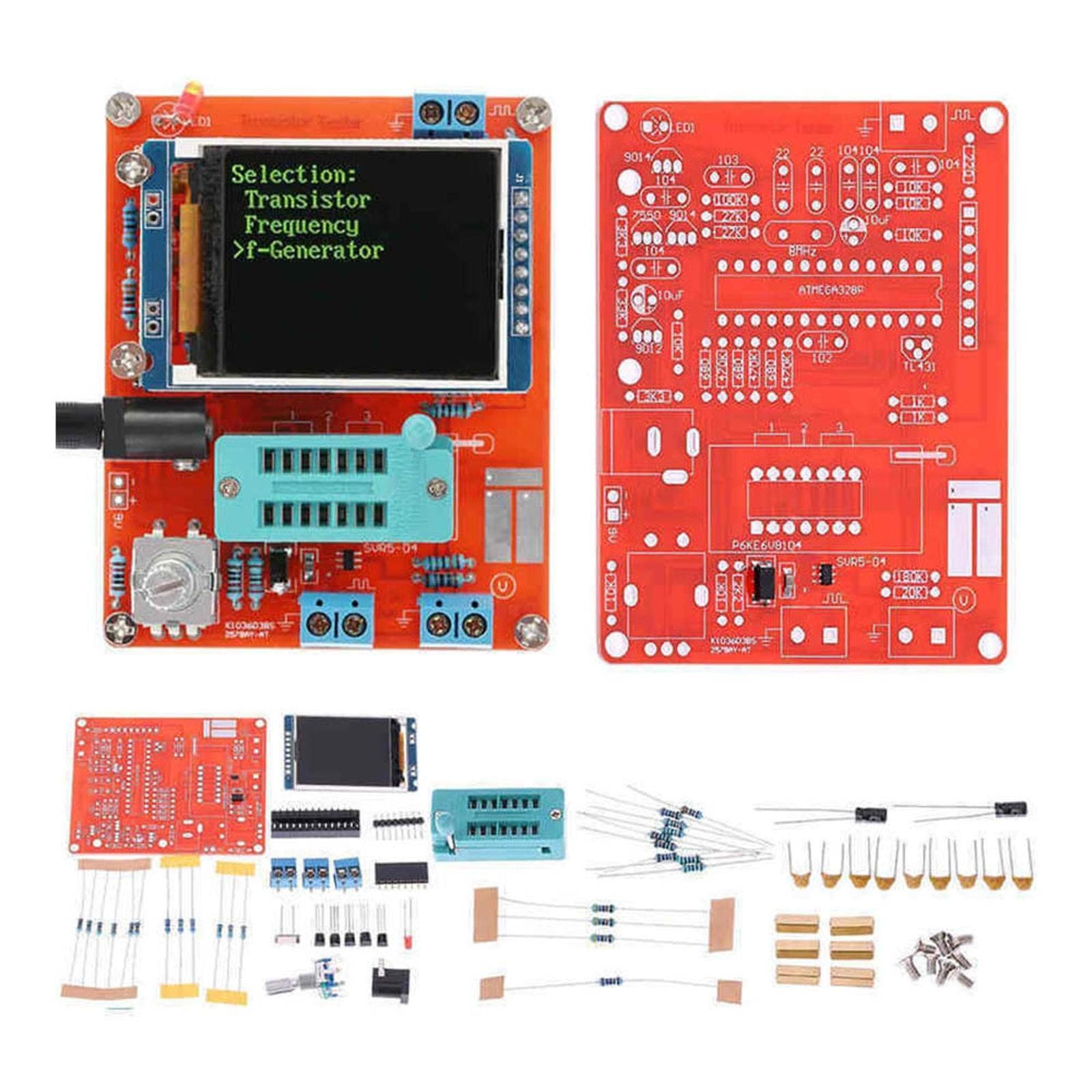 LCD Display DIY Tester Transistor Capacitance ESR Meter Signal Generator Tool c