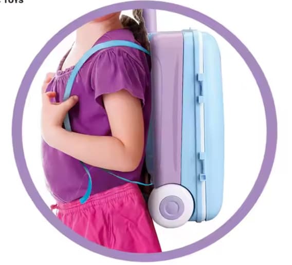 31-Piece Dessert Suitcase Play Set for Kids–Portable Ice Cream Shop w/ Backpack 6