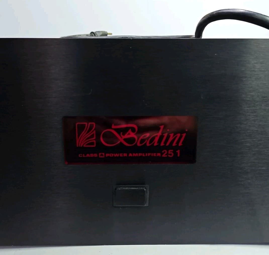 Bedini 25/25 1 Meg Class A 2 Channel Amplifier RARE Working Signed 2