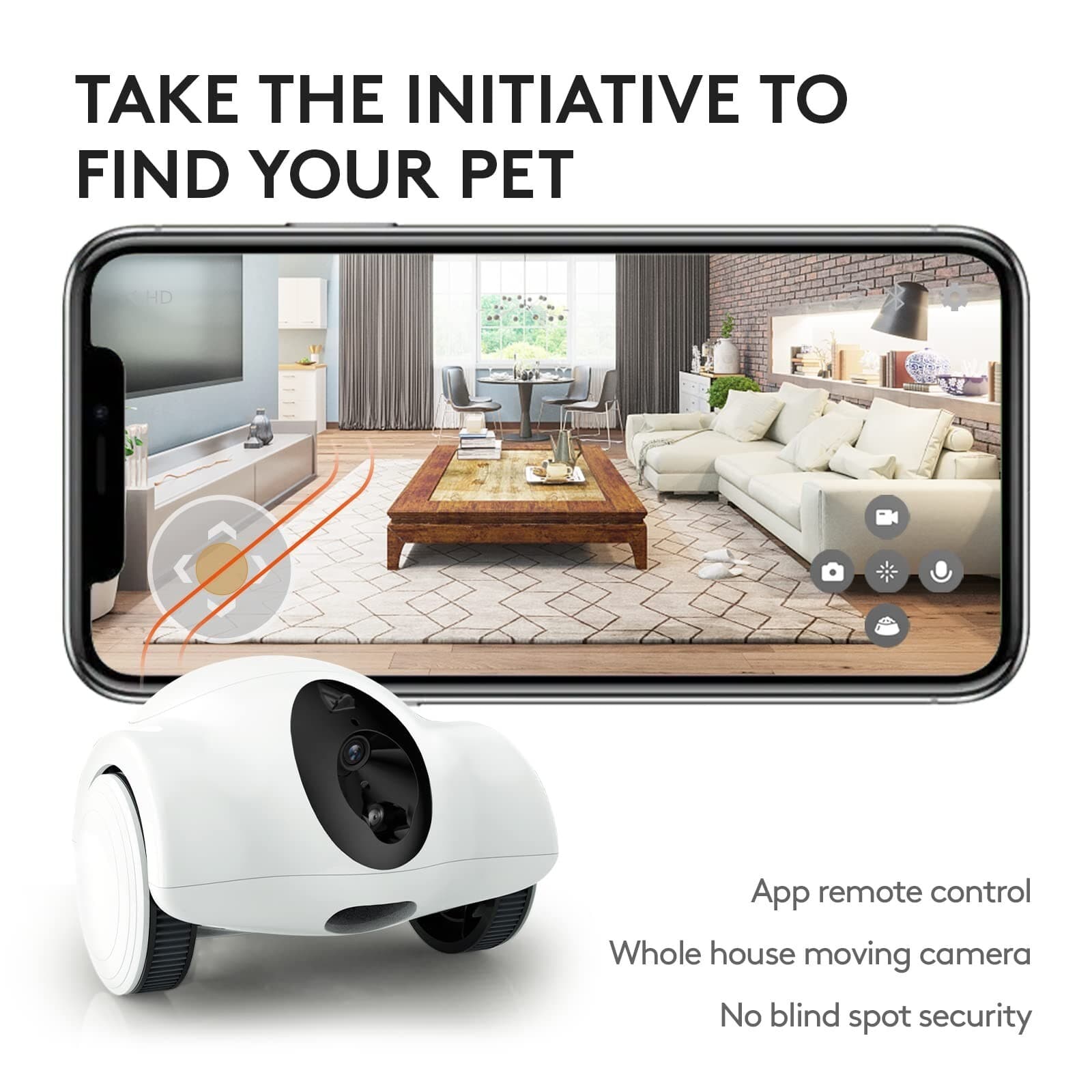 Smart Robot Camera - App Controlled Movable Pet Companion by GuliGuli 2