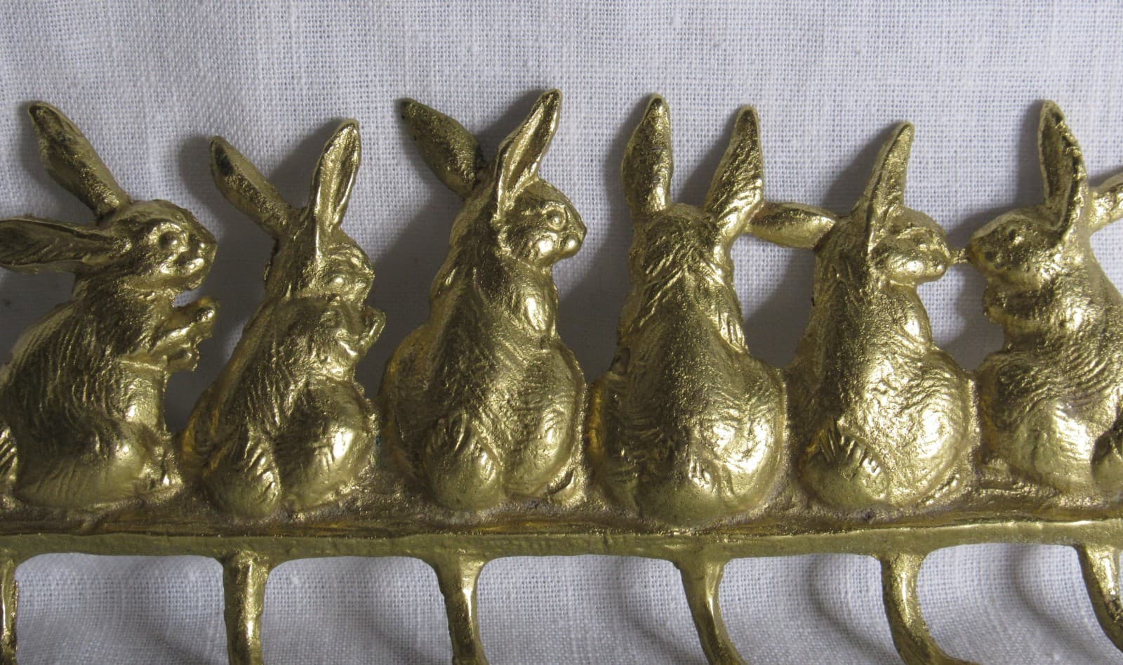 Brass Plated Bunny Hook - Preowned - Unbranded 2