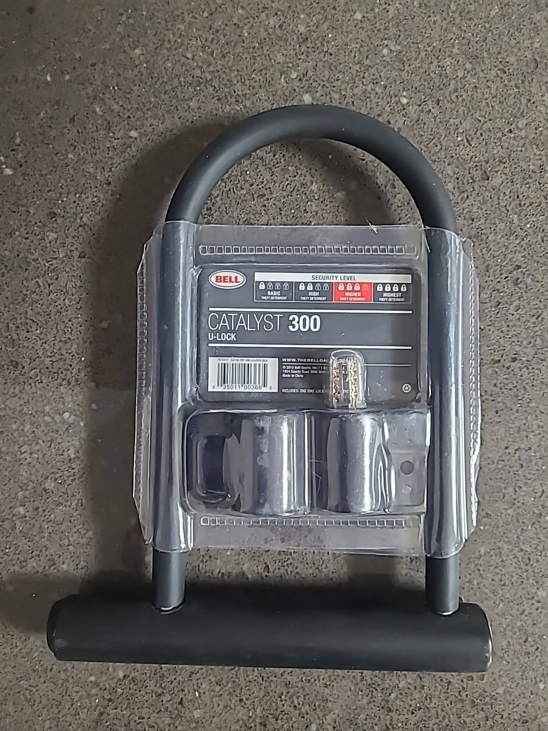 Bell U-Lock Catalyst 300 Bicycle Lock 12mm Hardened Steel with 2 Keys Level 3 3