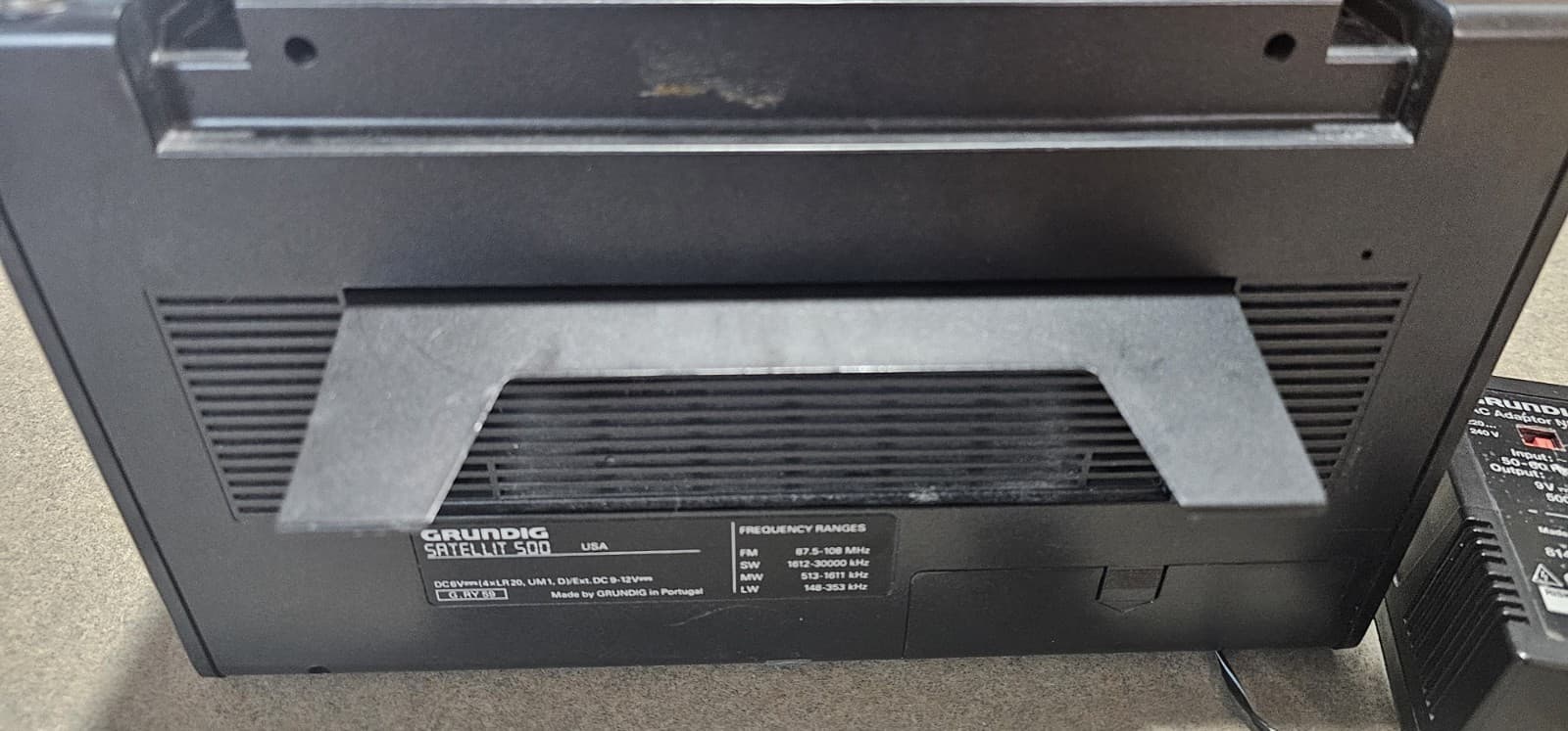 Grundig Satellit 500 Radio With Ac Adapter Tested Working (Read Description) 6