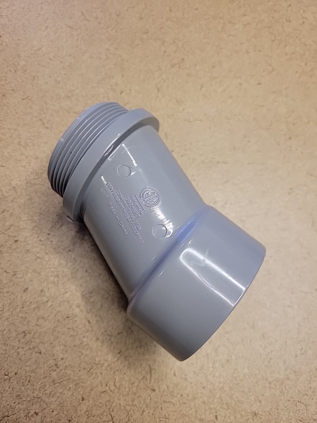 2 inch PVC Grey Meter Offset 2 Dia. x 4-1/2 L in. GREAT PRICE!