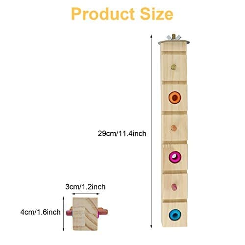 Parrot Bird Wood Perch Platform Corner Stand Shelf for Birds Budgie Parakeet  2