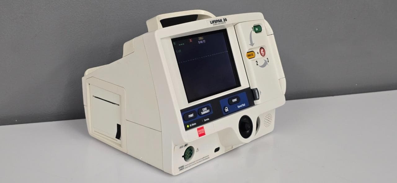 Physio-Control Lifepak 20 Biphasic 3 Lead ECG Pacing Analyze PADDLES battery 2