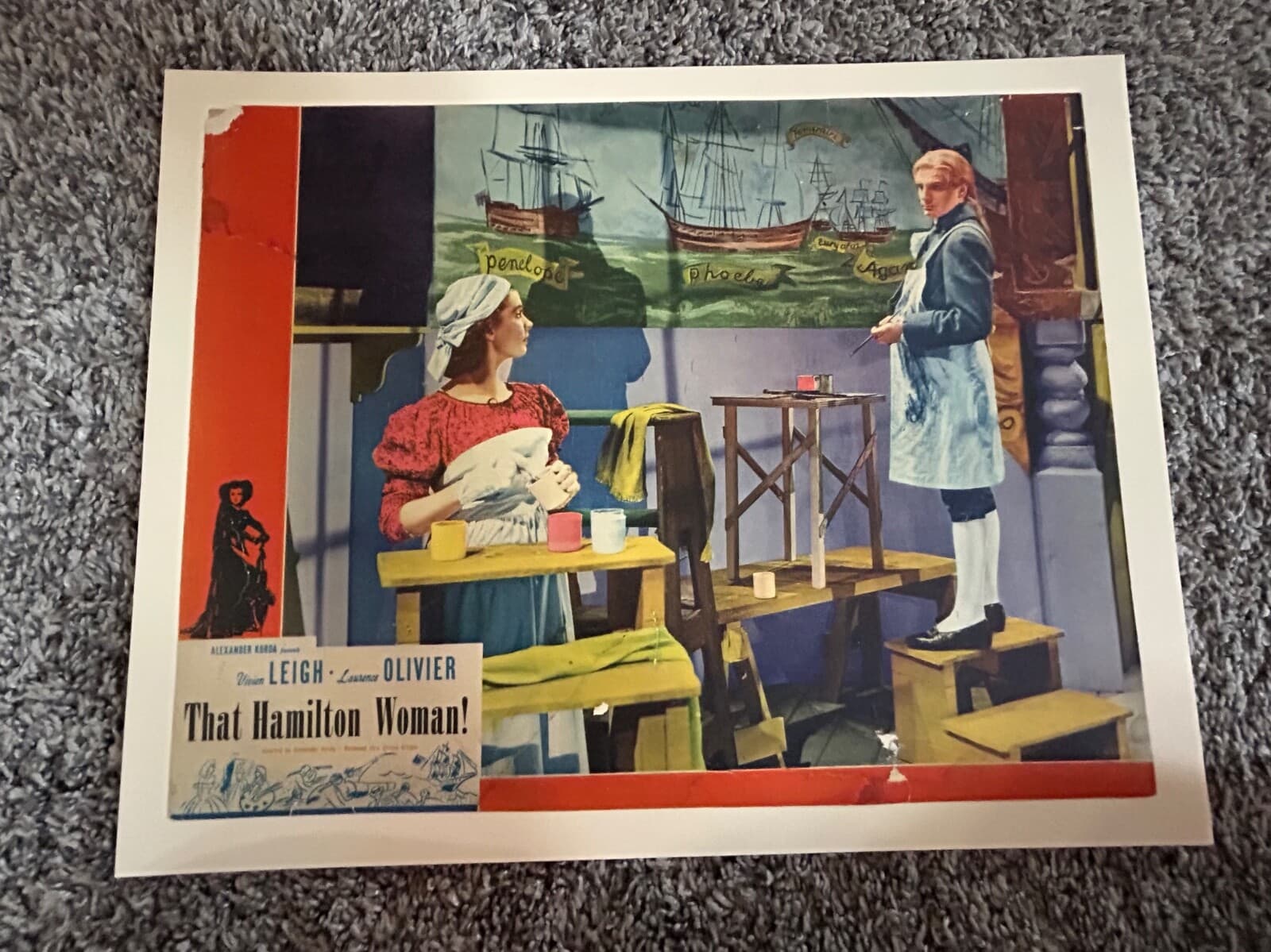 Vintage Movie Lobby Cards (3) "That Hamilton Woman" 1941 3