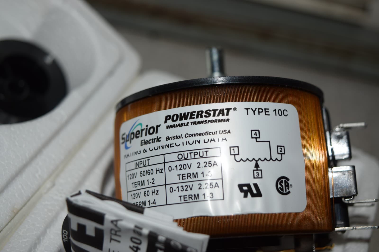 Superior Electric 10C Powerstat Variable Transformer 4