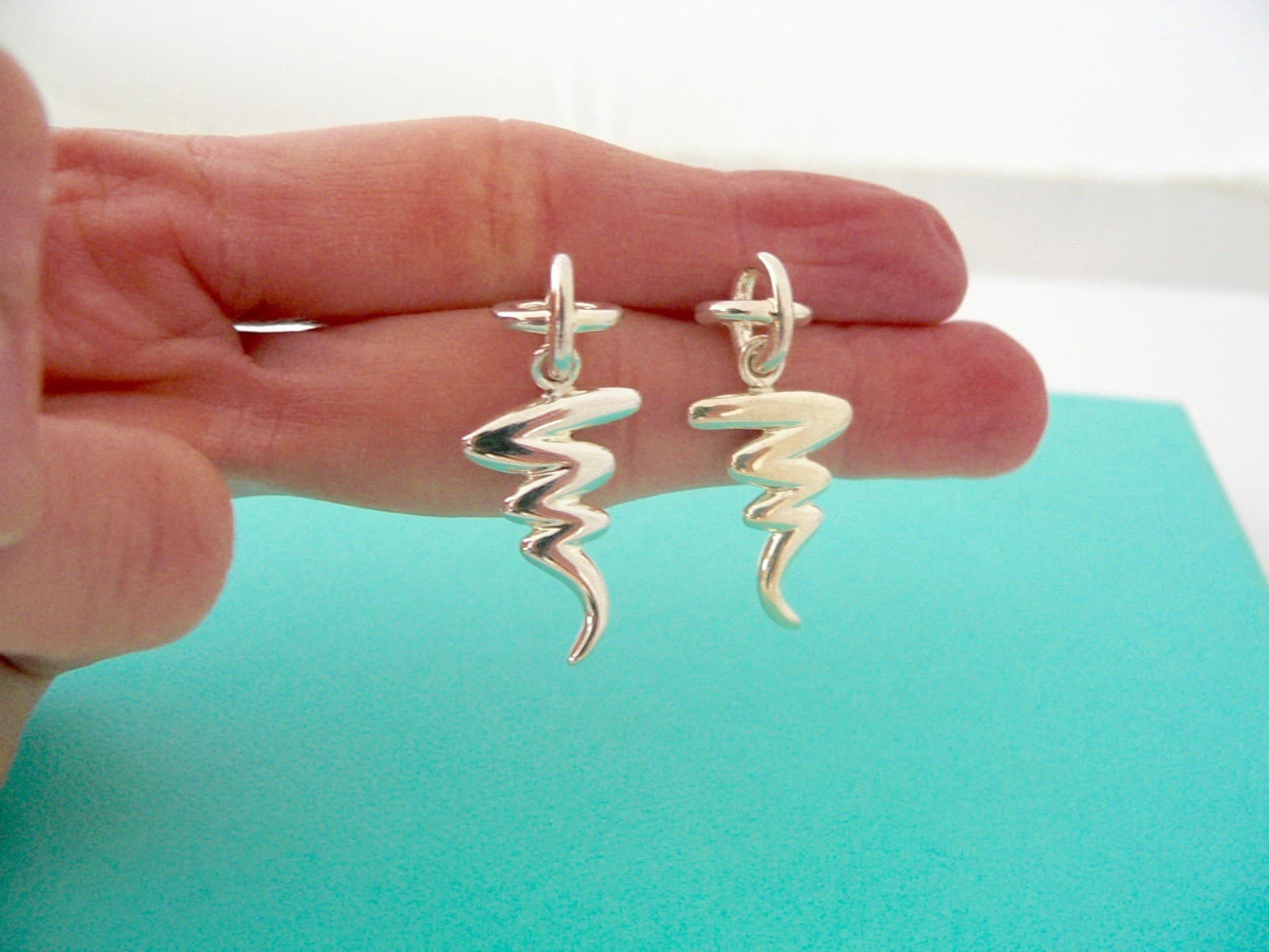 Tiffany & Co Scribble Earrings X Studs Squiggle Dangling Love Picasso Gift 925 5