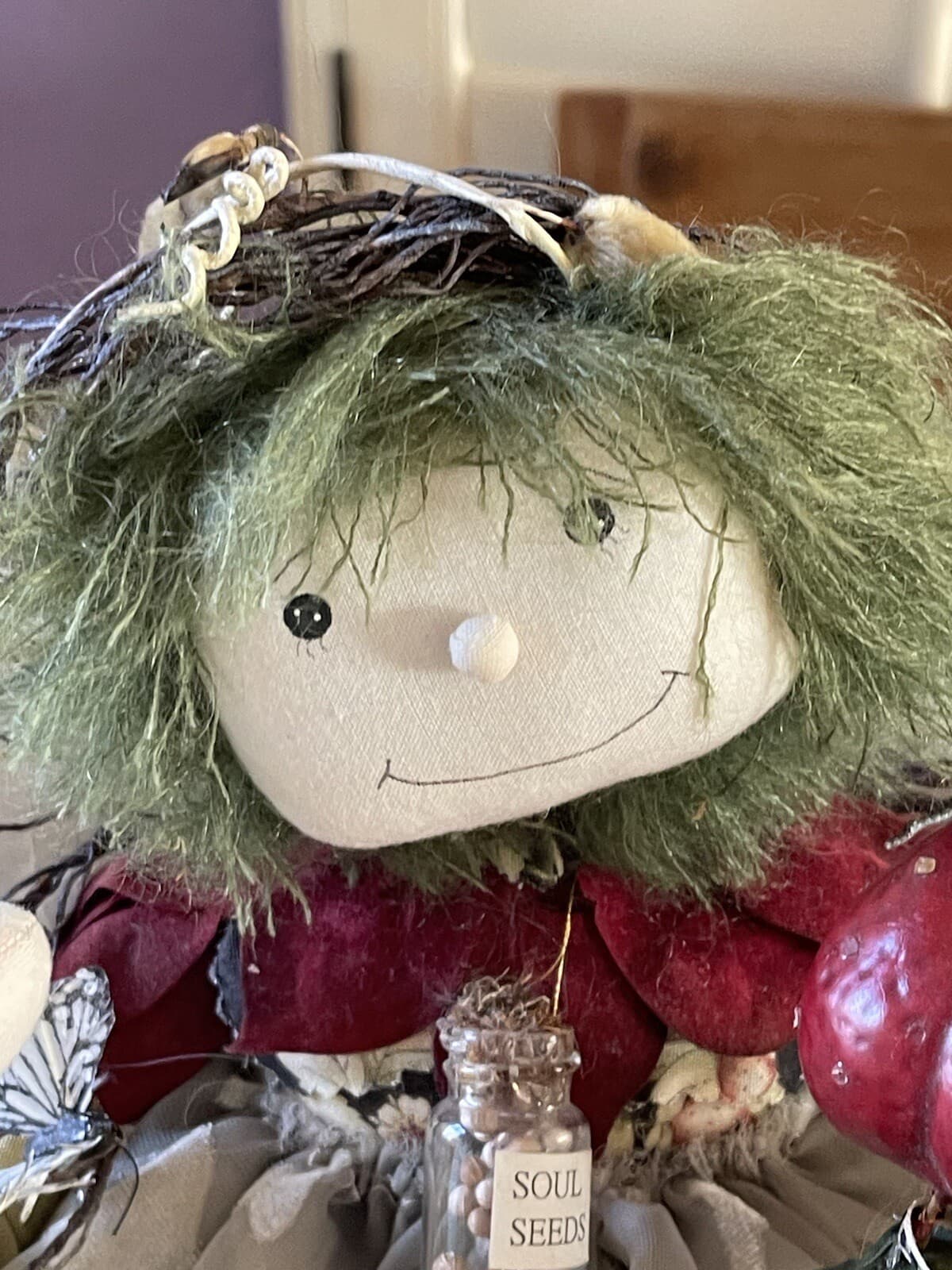 Coleen Sohn Hope Faerie Strawberry Kitchen Fairy Witch Handmade Signed 5