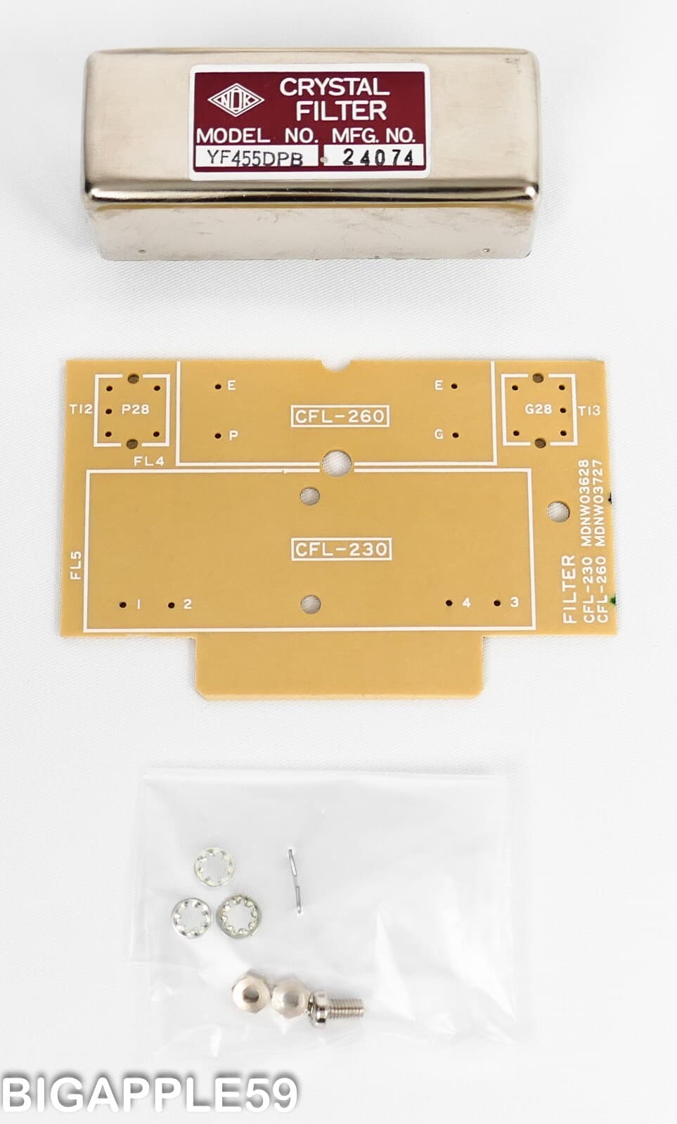 JRC NRD-515 Crystal YF455DPB 300 Hz Filter & Filter Board NOS 3