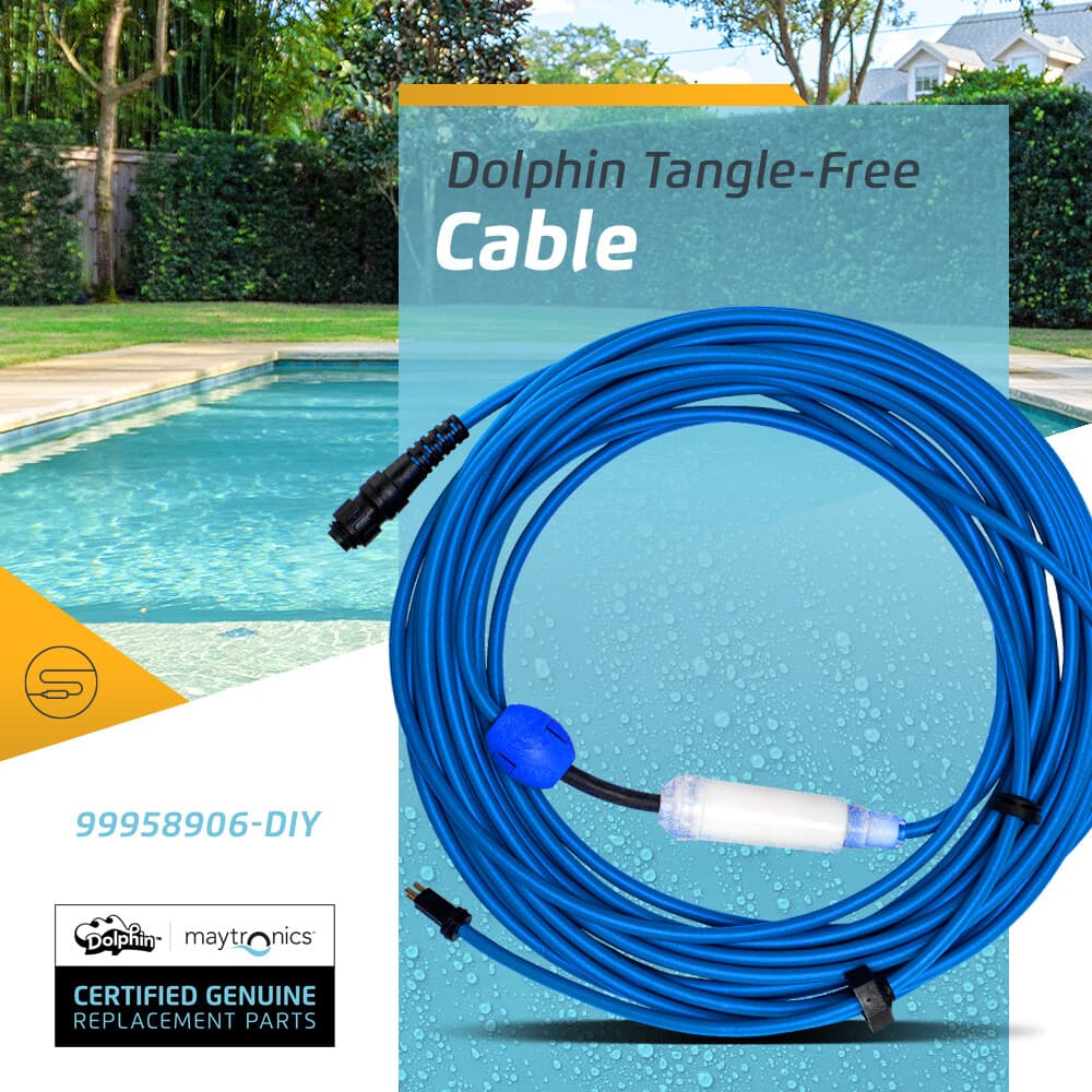 Authentic Dolphin Replacement Cable with Swivel (3 Wire) - 60ft, Maytronics 2