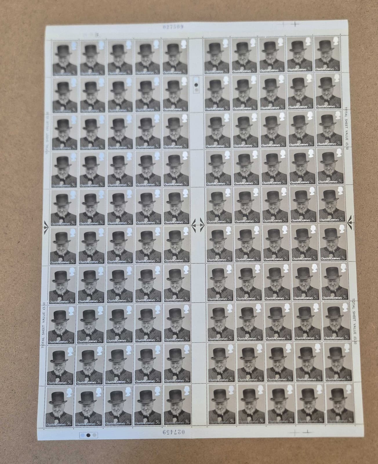 1974 Sg962-965 Full set of full sheets Centenary Of Churchill UNMOUNTED MINT 3