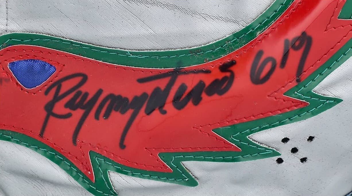 Rey Mysterio Signed WWE Luchador Mask Inscribed "619"  (PSA COA) 2