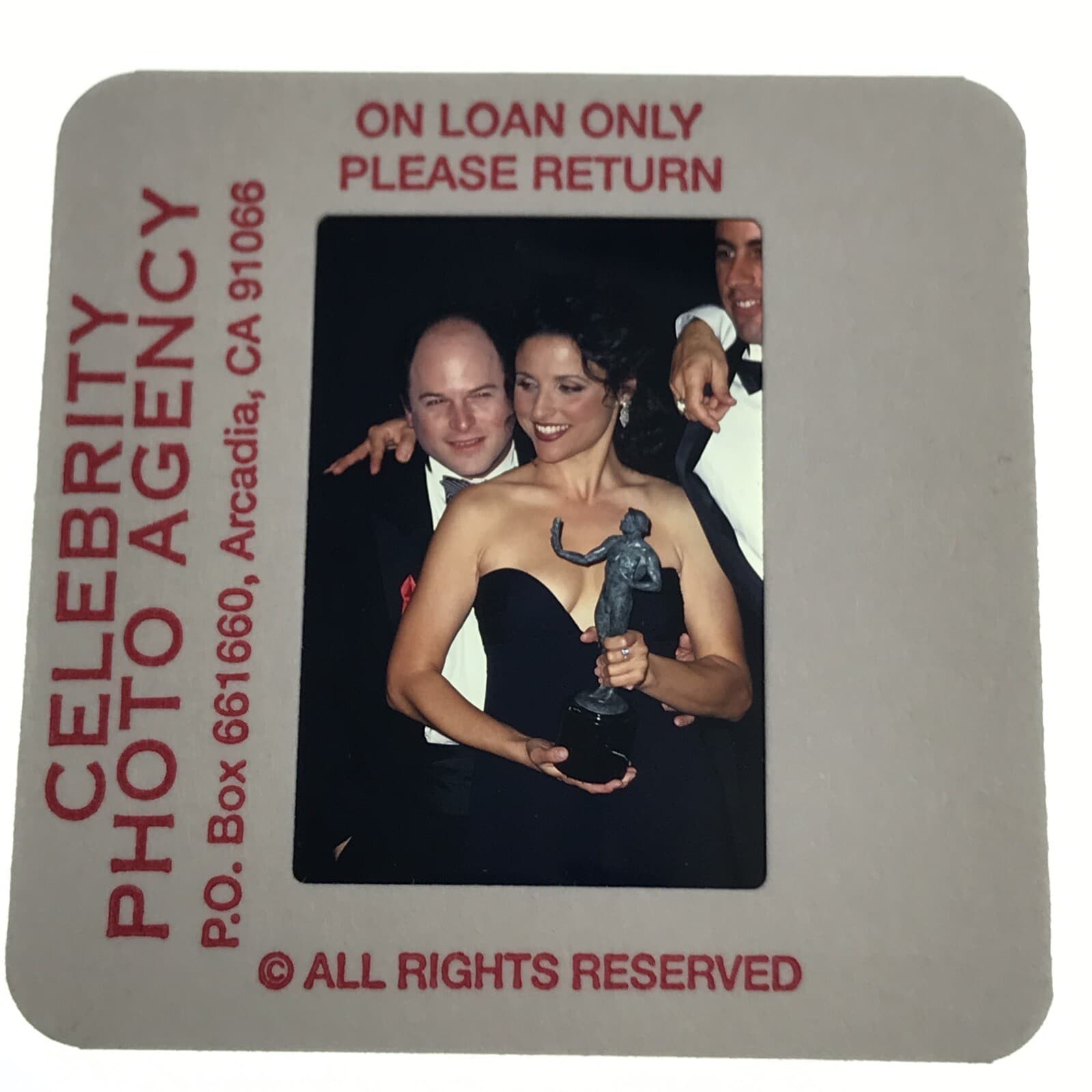 1995 Julia Louis Dreyfus & Jason Alexander Photo Transparency Slide 35mm 3