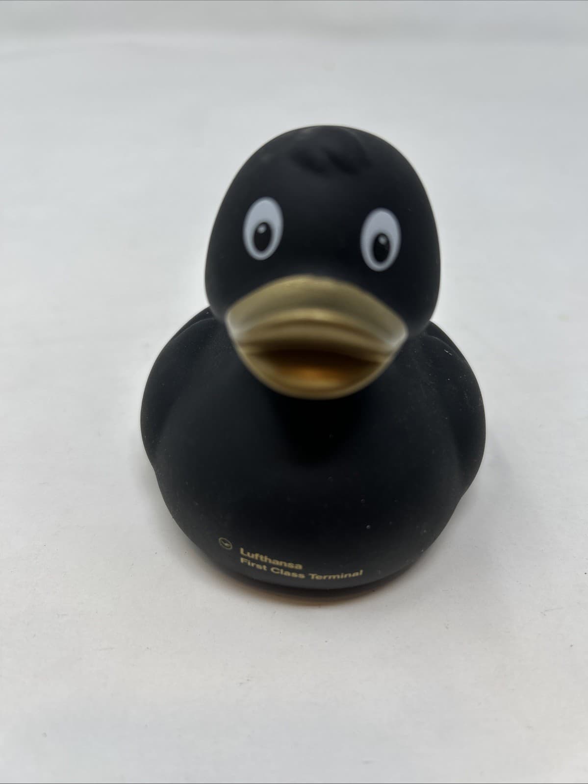 Lufthansa First Class Terminal Rubber Black Duck Collectible Rare