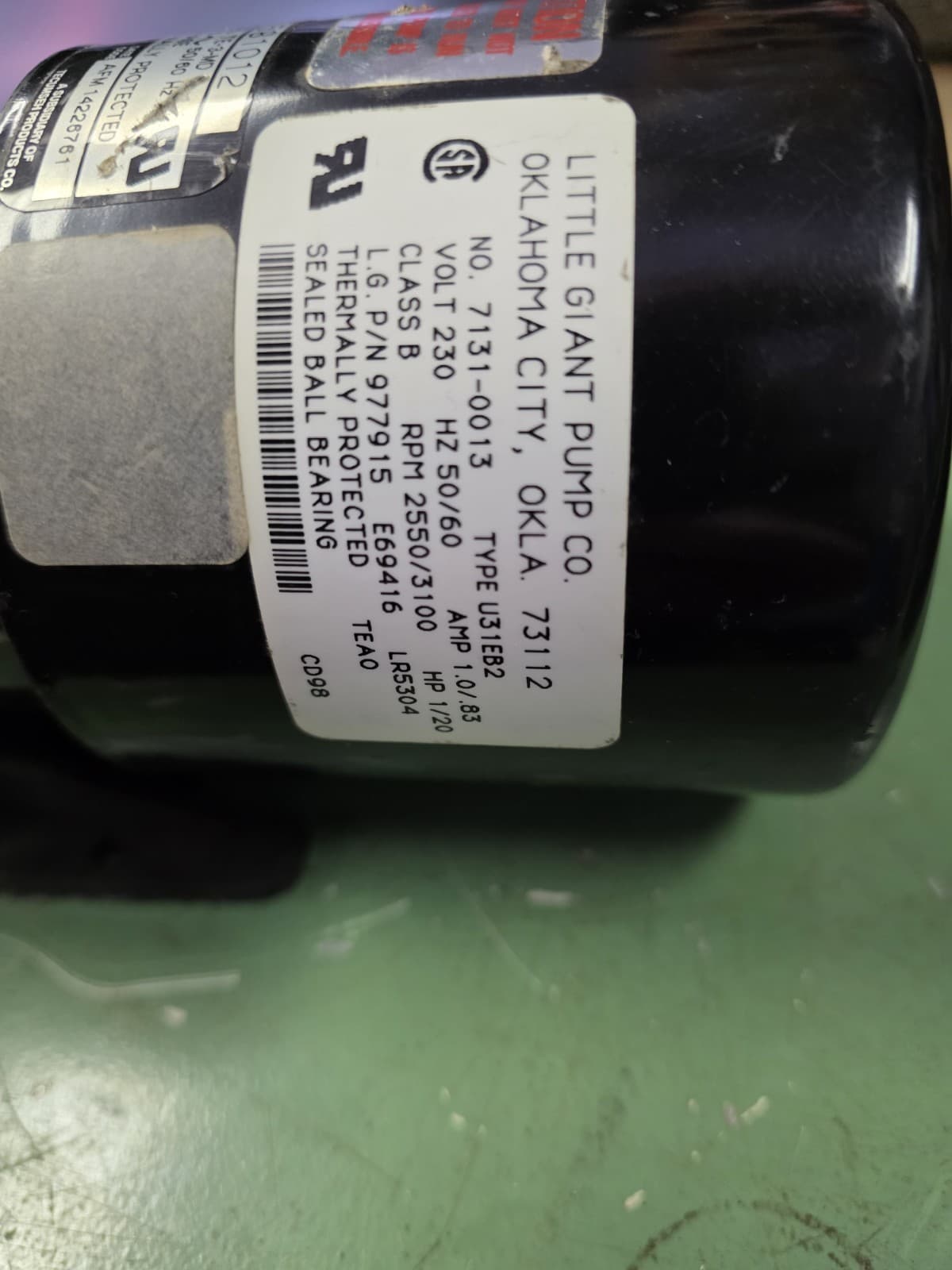 Little Giant TE-3 MD Magnetic Drive Pump 230v 3