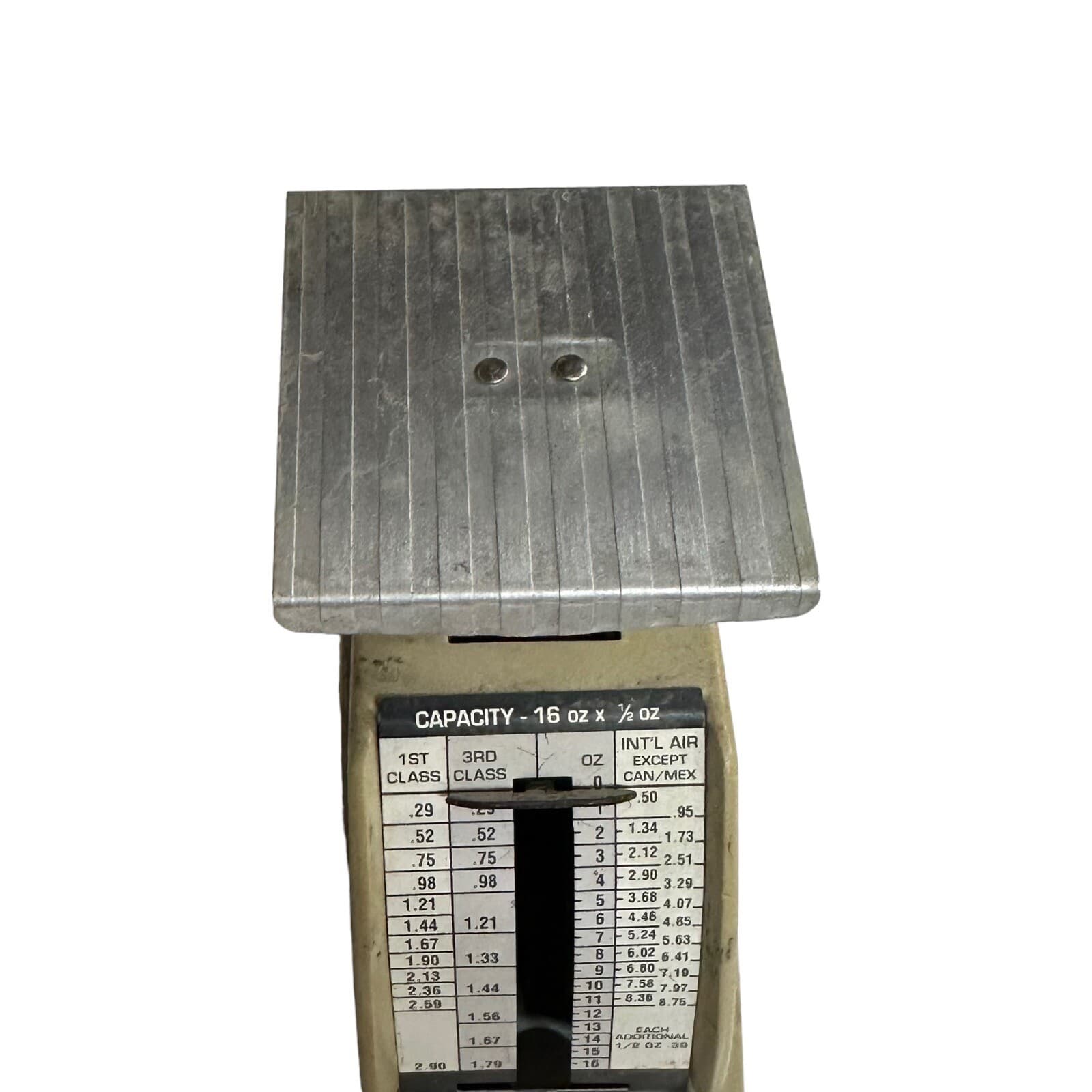 Pelouze P1 Petite Postal Scale Rates Eff Feb 1991 Evanston Illinois USA VTG 3