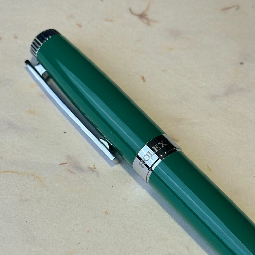Rolex VIP Rollerball Pen NEW RARE Novelty Collectible Pen (Green/Silver) 2