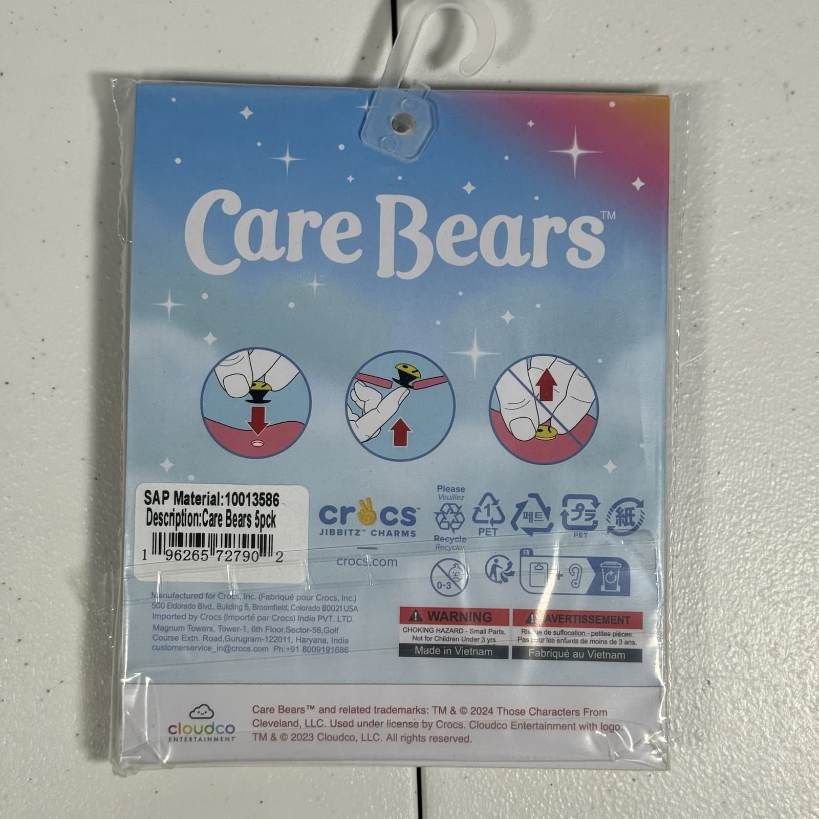 Crocs Jibbitz Care Bears 5 Pack Set Brand New 100% Authentic! 2