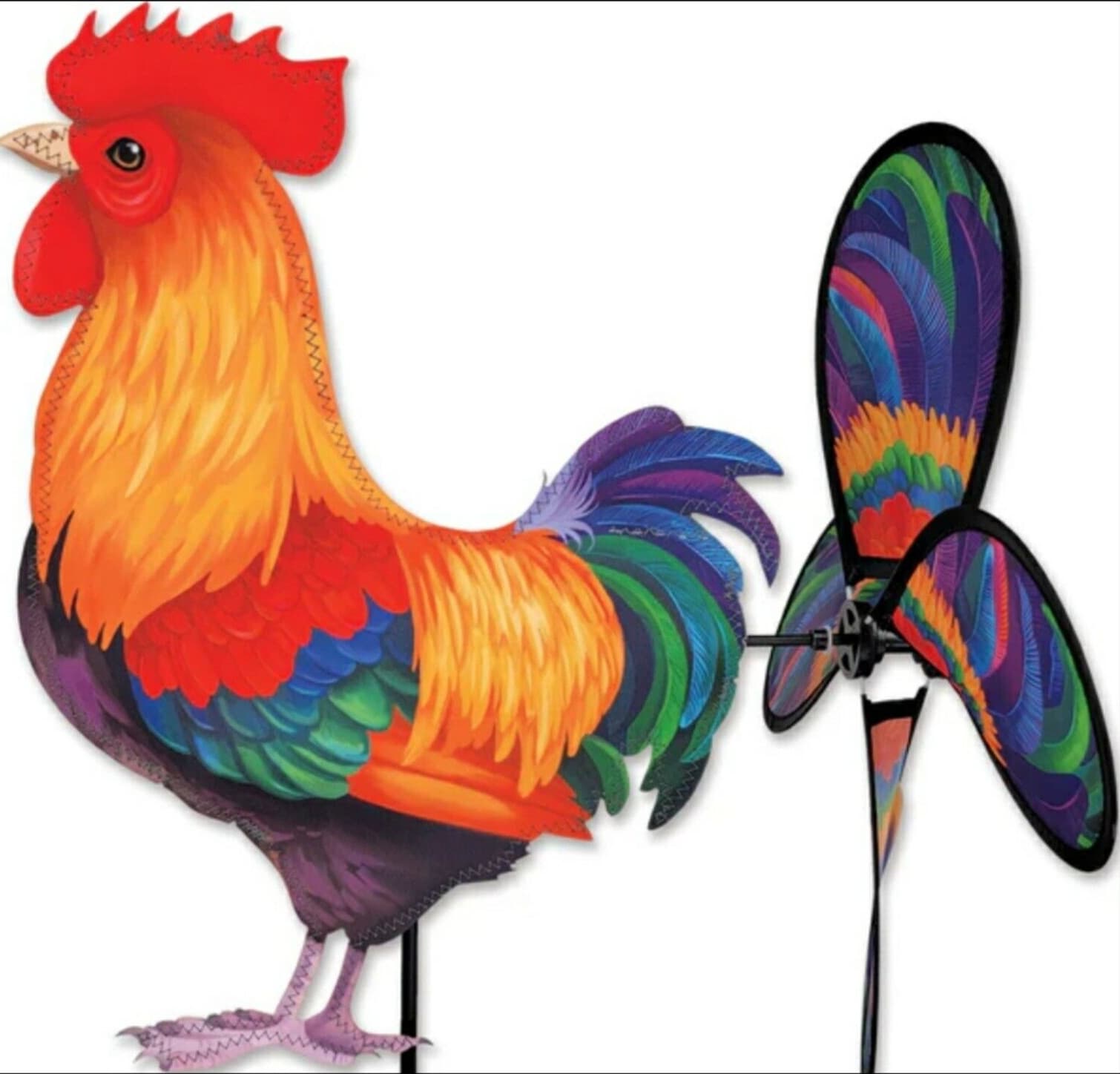 PREMIER DESIGNS KITES MORNING ROOSTER PETITE WIND SPINNER WHIRLIGIG PD24996