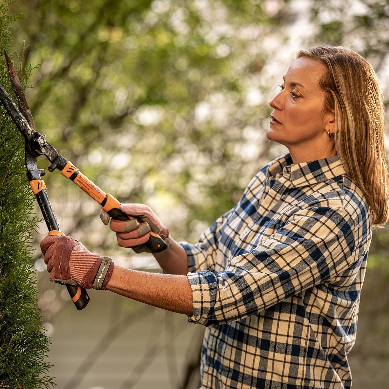 Wells Lamont Women's HydraHyde Water-Resistant Leather Palm Hybrid Work Gloves 6