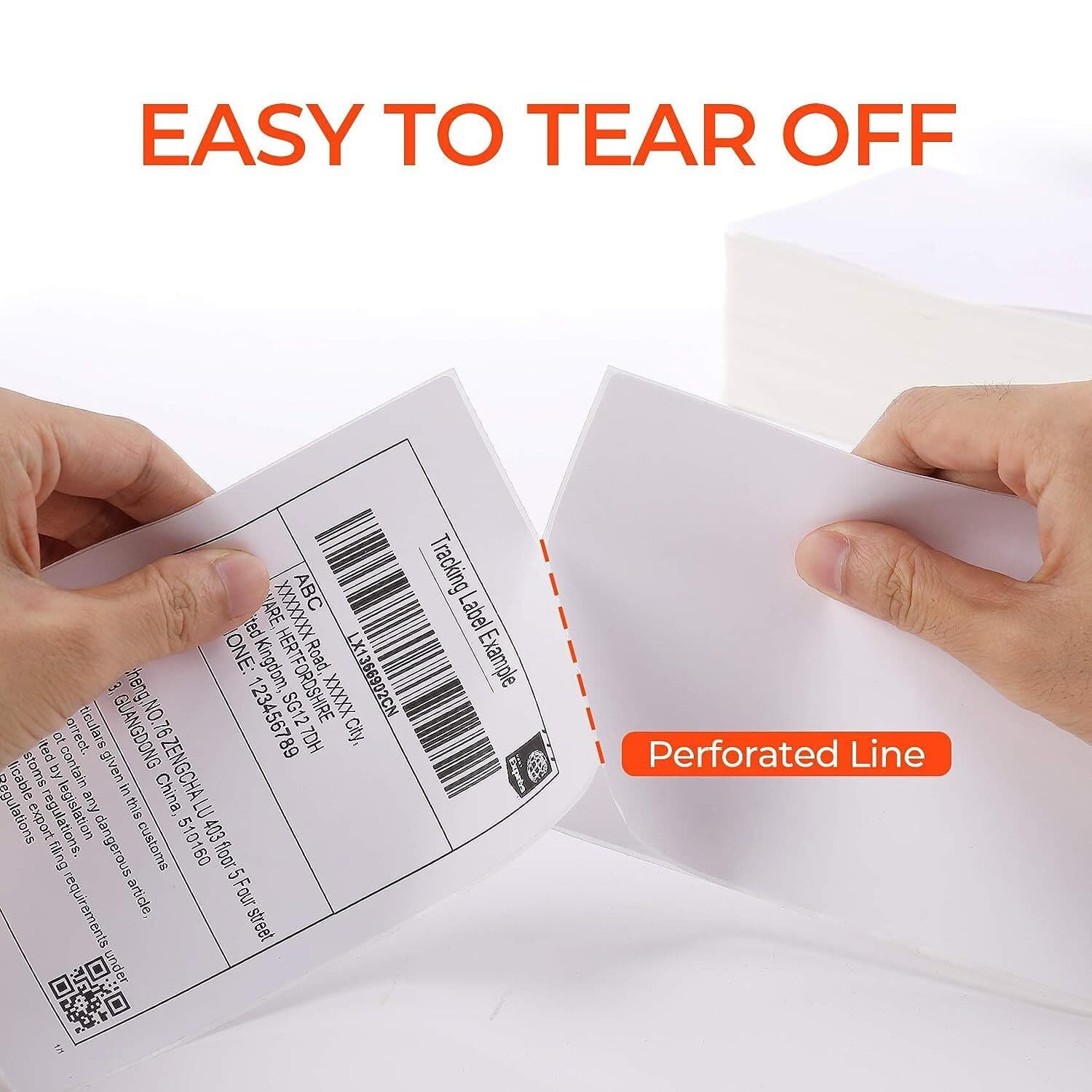 Fanfold 4" x 6" Direct Thermal Labels Perforated for Zebra Rollo MUNBYN Printers 3