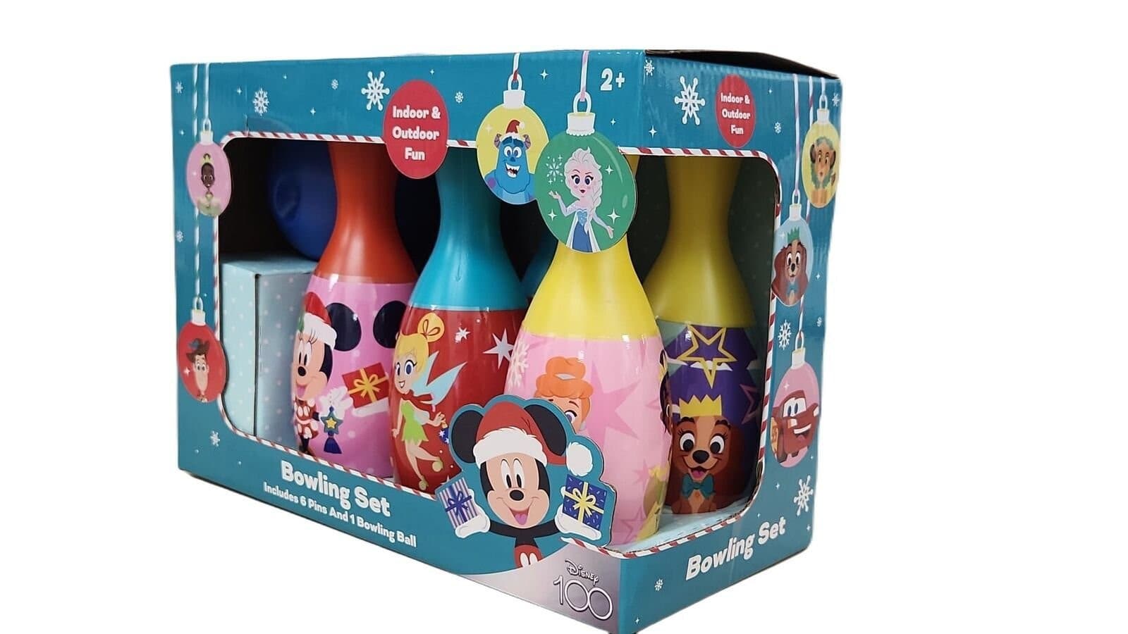 Disney 100th Year Bowling Set Christmas Character Bowling Set 2