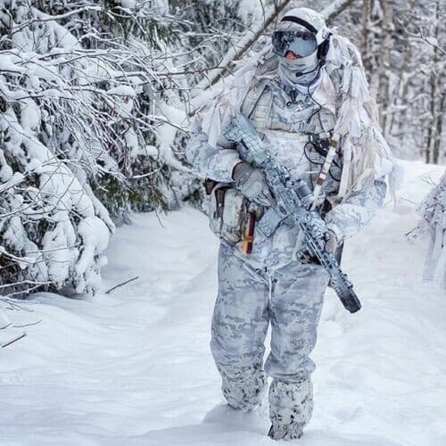 Snow Camo multicam Alpine suit Winter Camouflage airsoft military White masking
